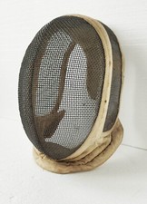 Sport, olympisme : Masque d'escrime adulte / Maschera scherma esgrima vintage