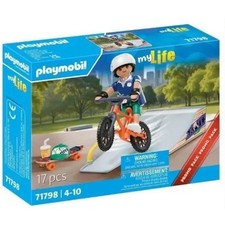 PLAYMOBIL 71798 Rider avec rampe, skate et BMX, My Life, Promo pack, 17 piece...