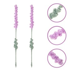  2 Pcs Bouquet En Crochet Décor De Table Cuisine Pièce Maîtresse À Manger