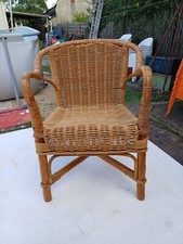 Fauteuil enfant Bambou Rotin  Vintage