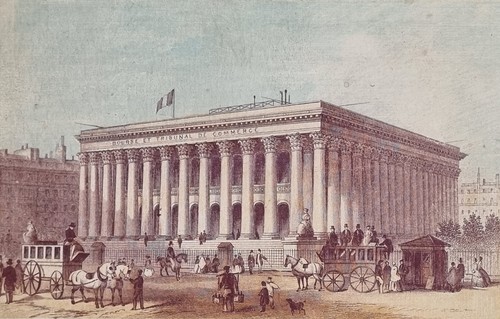 Estampe palais brogniart - palais,