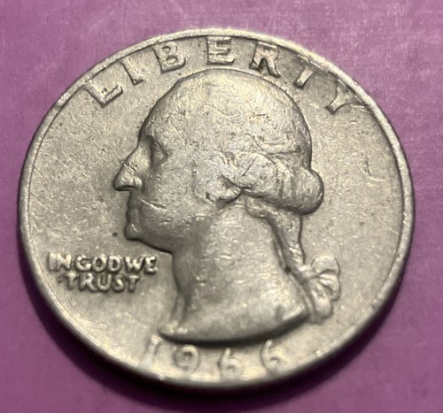 Quarter dollar coin 1966 - quarter,