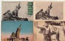 Lot 4 cartes postales ancienne