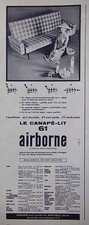 PUBLICITÉ AIRBORNE LE CANAPÉ-LIT 4 POSITIONS CRÉATION PAUL GEOFFROY