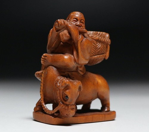 Ancien berger japonais netsuke - ancien,