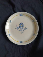 A1/⚠️VINTAGE 4 ASSIETTES A DESSERT DECORS FLEURS BLEU TRES BON ÉTAT ⚠️