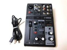 YAMAHA AG03MK2 B Noir 3ch Live Streaming Mixer USB Audio Interface