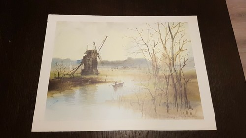 Aquarelle signée morlaine - aquarelle,
