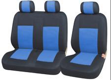 2x Housse de Siège Avant Bleu 2+1 Véhicule Utilitaire Convient pour Boxer