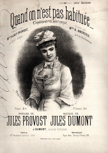 Partition piano chant - v., 1900
