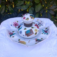 Encrier ancien en Porcelaine