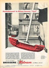 PUBLICITE ADVERTISING 075  1957  BROSSERIE  RILSAN
