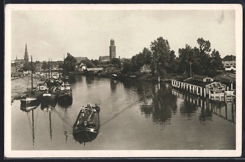 Zwolne eau noire avec bateaux - zwolne,,
