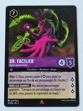 LORCANA DR. FACILIER 37/204 RARE Fr 1 Neuf Non Foil