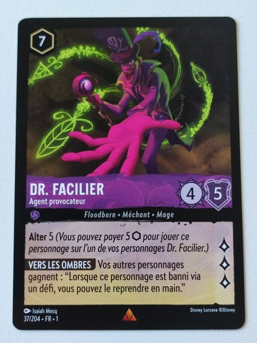 Lorcana facilier 37 204 - facilier, 37/204