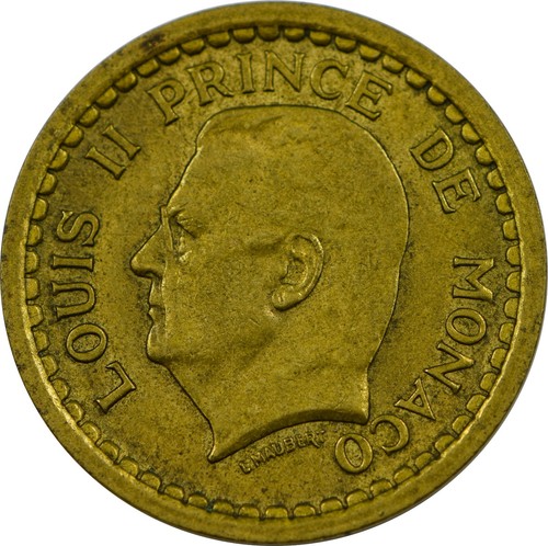 Monaco monnaie franc - monaco,, 1