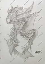 Dessin original fait main Goldorak / Actarus  (Grendizer/ Duke Fleed) 
