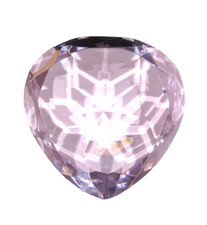 Neuf Beau Rose Fin Cristal En