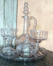 Service de nuit XIX ème Verre