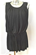 MAJE modèle empire jolie robe sans manches en laine noire sans manches taille S