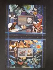 Djibouti Satellite Espace Telstar MNH neuf PA237 238 1987 Bloc Argent Imperf ND