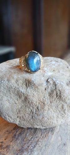 Malagasy labradorite solitaire - malagasy,