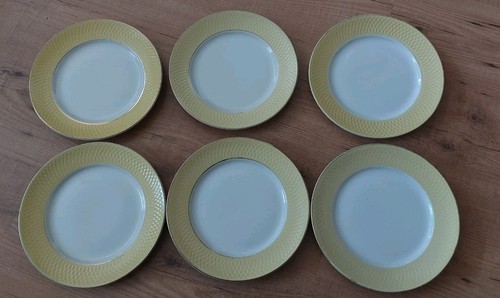 Lot assiettes jaunes - de,