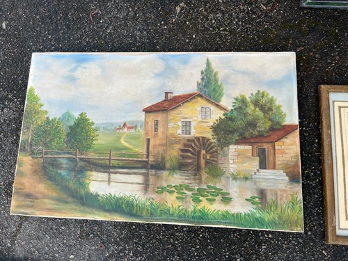 Tableau paysage moulin - , a