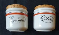 2 pots à épices en