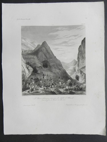 Gravure ancienne xixe armee - gravure,