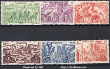 INDOCHINE SERIE POSTE AERIENNE