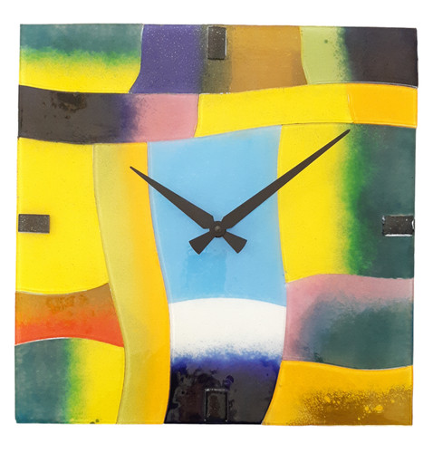 Horloge murale carrée - horloge, en