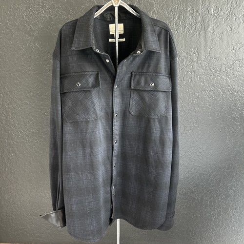 Scott james black plaid - plaid, snap