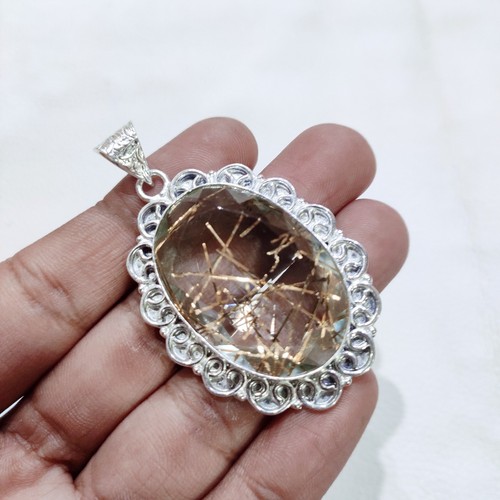 Pendentif pierre précieuse - , en