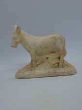Personnage de crèche - l'âne non peint - hauteur 10 cm