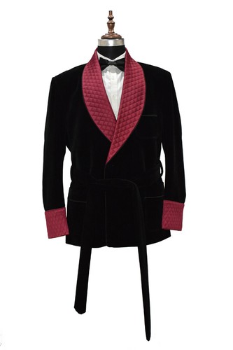 Veste fumeur noire pour - de,