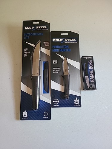 Cold steel knife lot - steel, 3