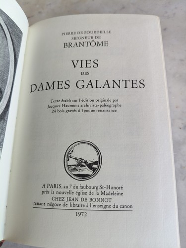 Brantome les vies des dames - brantome,