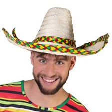 SOMBRERO MEXICAIN FEUILLES
