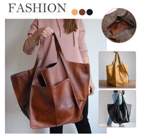 Sac cabas cuir - cabas, pour