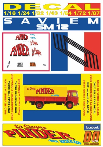 Decal saviem cabine 860 - cabine,
