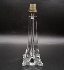 Pied de lampe en cristal blanc soufflé signé Saint-Louis France Design XXème