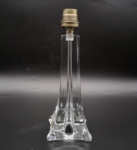 Pied lampe cristal blanc - en,