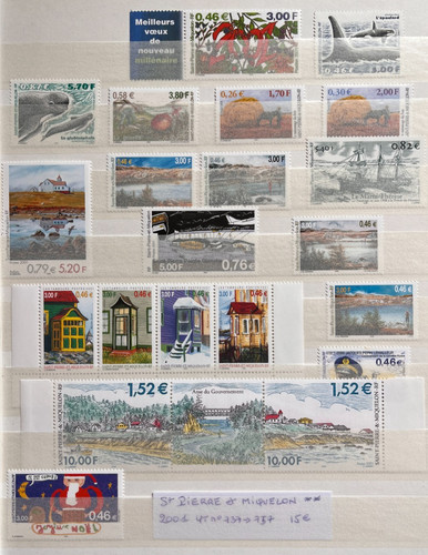 Timbres saint pierre - timbres, et