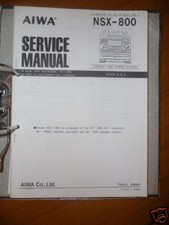 Service Manuelle Aiwa NSX-800