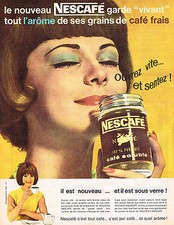 PUBLICITE ADVERTISING   1962   NESCAFE   café soluble