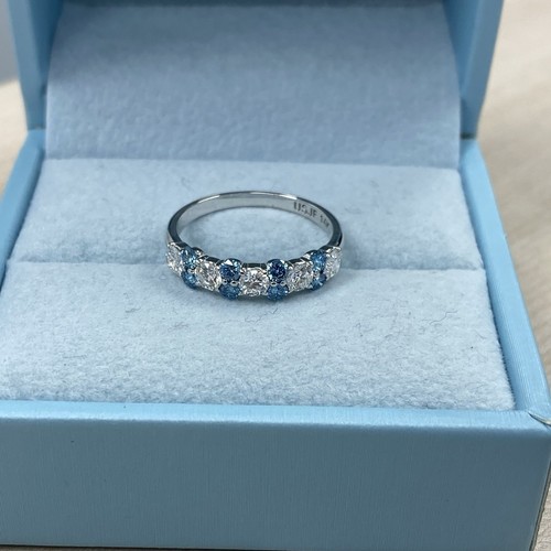 Blanc bleu rond - blanc,