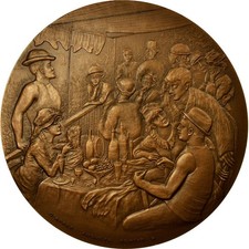 France, Médaille, Peinture, Le Déjeuner des Canotiers, Auguste Renoir, 1977