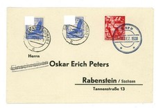 Dt. Reich affranchissement mixte Sudètes - Turn n. Rabenstein / Siegmar...