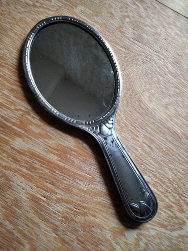 Miroir face main - face, ancien
